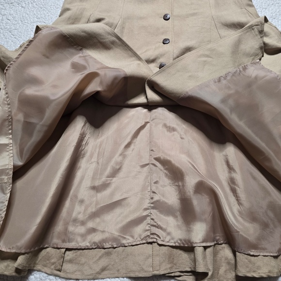 Kasper Linen Blend Short Sleeve Midi Dress Size 12 - Picture 7 of 16